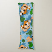 スプラッシングコイ魚池リリーカスタム ボディピロー (正面縦)