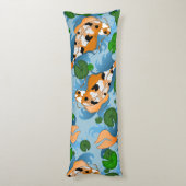 スプラッシングコイ魚池リリーカスタム ボディピロー (裏面 (縦))