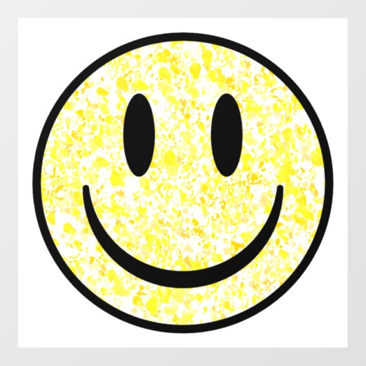 スプラッタスマイル顔 ウィンドウサイン (シート)