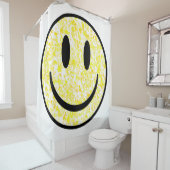 スプラッタスマイル顔 シャワーカーテン (インサイチュ)