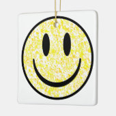 スプラッタスマイル顔 セラミックオーナメント (左)