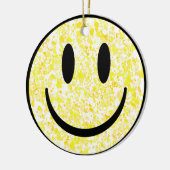 スプラッタスマイル顔 セラミックオーナメント (左)