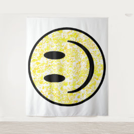 スプラッタスマイル顔 タペストリー