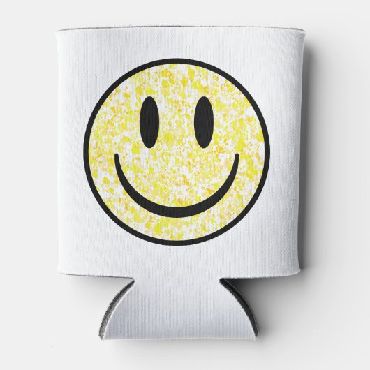 スプラッタスマイル顔 缶クーラー (正面)