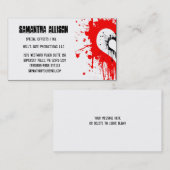 スプラッタハートモダンゴシック名刺 名刺 (正面/裏面)