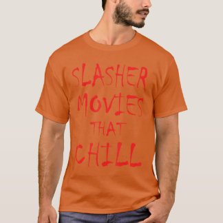 スプラッターホラー映画おたくのためのメンズシャツ Tシャツ