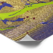 スプラッタ型バタフライマットプリント(32インチx 48インチ) ポスター (角)