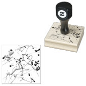 スプラッタ絵を描デザイン幾何学的パターン ラバースタンプ (押印)