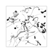 スプラッタ絵を描デザイン幾何学的パターン ラバースタンプ (インプリント)