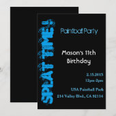 スプラットタイム！ 招待状 (正面/裏面)