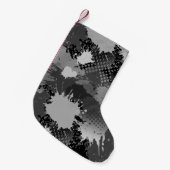 スプラッ絵を描シュパターン2 スモールクリスマスストッキング (正面 (吊り時))