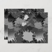 スプラッ絵を描シュパターン2 ノートカード (正面/裏面)