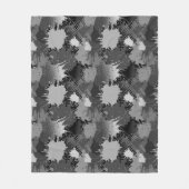 スプラッ絵を描シュパターン2 フリースブランケット (正面)