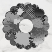 スプラッ絵を描シュパターン2 ワイングラスタグ (裏面)