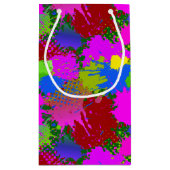 スプラッ絵を描シュパターン3 スモールペーパーバッグ (裏面)