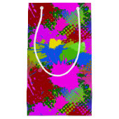 スプラッ絵を描シュパターン3 スモールペーパーバッグ (正面)