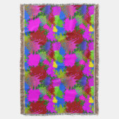 スプラッ絵を描シュパターン3 スローブランケット (正面縦)