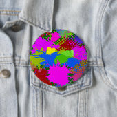 スプラッ絵を描シュパターン3 缶バッジ (インサイチュ)