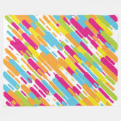 スプラッ絵を描シュ60x80フリースブランケット フリースブランケット (正面(横))