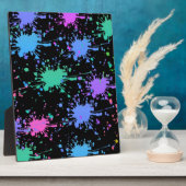 スプラッ絵を描シュ フォトプラーク (側面)