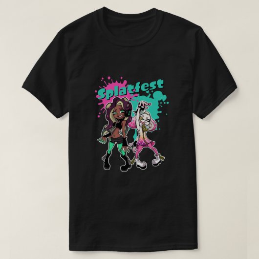 スプラトフェスト Tシャツ (デザイン正面)