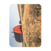 スプラハ近郊の夏の小麦畑Barn, Eastern 1 マグネット (縦)