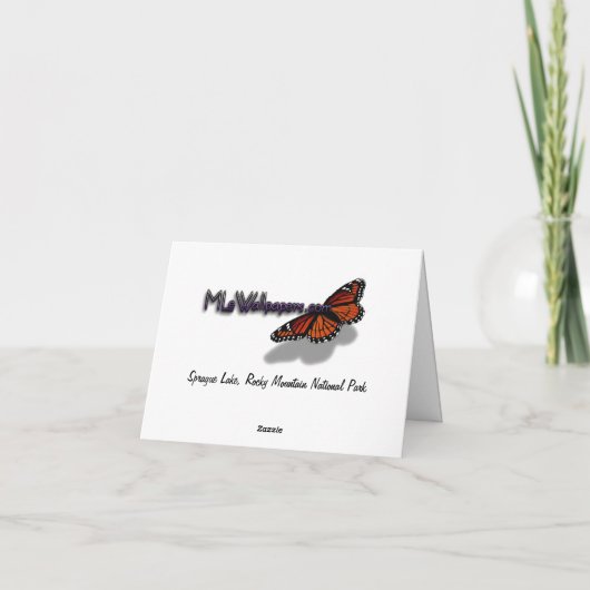 スプラーグ湖反射 カード (裏面)