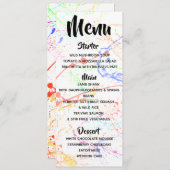 スプラータメニュー メニュー (正面/裏面)