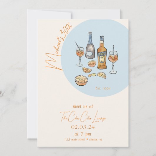 スプリイタリアンッツ誕生日招待状 招待状 (正面)