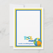 スプリッシュスプラッシュボーイズプールパーティの招待状 招待状 (裏面)