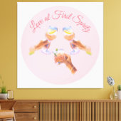 スプリッツ・スカッド | アペロール・バチェロレッテ・パーティーのテーマ キャンバスプリント (インサイチュ (リビング))