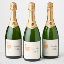 スプリッツ バブル カクテル 誕生日パーティー スパークリングワインラベル