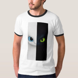 スプリットキャットデザインTシャツ Tシャツ