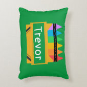 スプリットクレヨンパーソナライズされたボックスの子 アクセントクッション (正面(垂直))