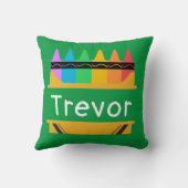 スプリットクレヨンパーソナライズされたボックスの子 クッション (裏面)