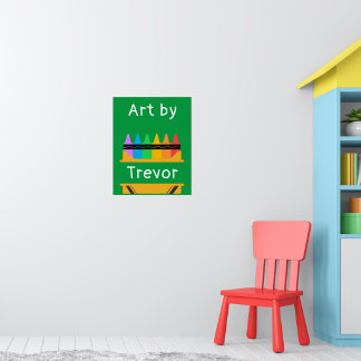 スプリットクレヨンパーソナライズされたボックスの子 ポスター