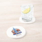 スプリットクロアチアダルマティアヴィンテージ コースター (側面)