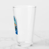 スプリットクロアチアトラベルアートヴィンテージ タンブラーグラス (左)