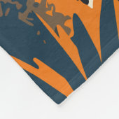 スプリットクロアチアトラベルアートヴィンテージ フリースブランケット (角)