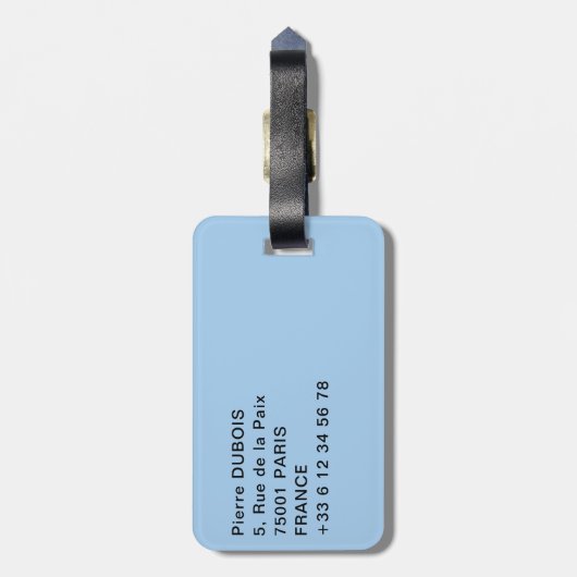 スプリットシティの空中表示 – ダルマティア,クロアチア ラゲッジタグ (裏面縦)