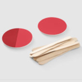 スプリットテクスチャトマトレッドカスタムハンドファン ハンドファン (組立なし)