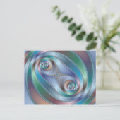 スプリットトンネル – フラクタル葉書 ポストカード (スタンド正面)