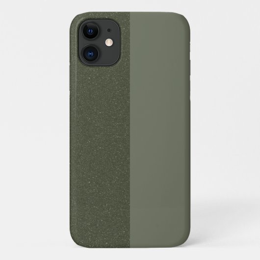 スプリットトーンモスグリーンiPhone 11ケース – カスタマイズ Case-Mate iPhoneケース (裏面)