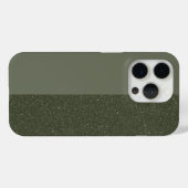 スプリットノイズモスグリーンiPhone 15 Proケース(カスタム) Case-Mate iPhoneケース (裏面 (横))