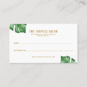 スプリットリーフフィロデンドロン熱帯紹介カード 紹介カード (裏面)