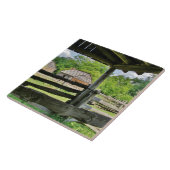 スプリットレールフェンス及び古いバーンドセラミックタイル タイル (側面)