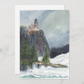 スプリットロックライトハウスミネソタサンキューカード サンキューカード (正面/裏面)