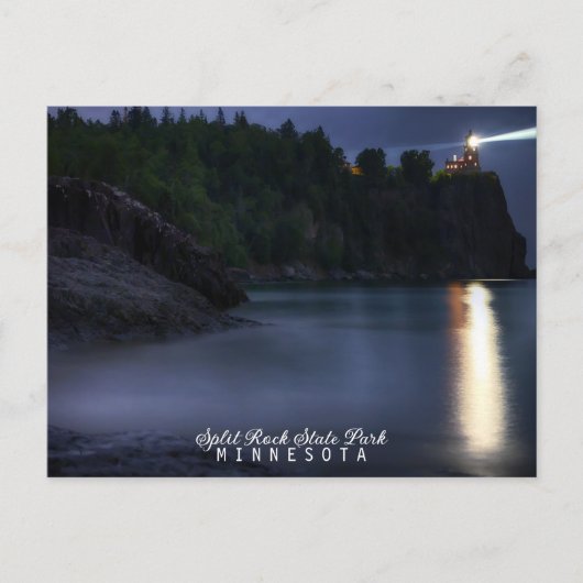スプリットロックライトハウスミネソタ ポストカード (正面)