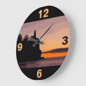 スプリットロックライトハウス ラージ壁時計 (傾斜)