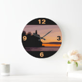 スプリットロックライトハウス ラージ壁時計 (ホーム)